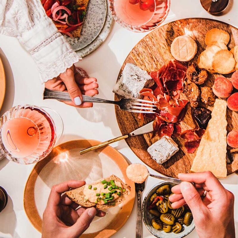 maridajes con vinos rosados