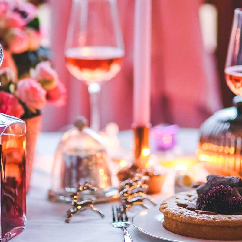 Qué postre va con vino rosado